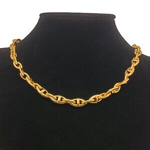 14K Gold Mens 18" Chain Link Necklace Guys New 18 inch 14 Karat Silver Jewelry